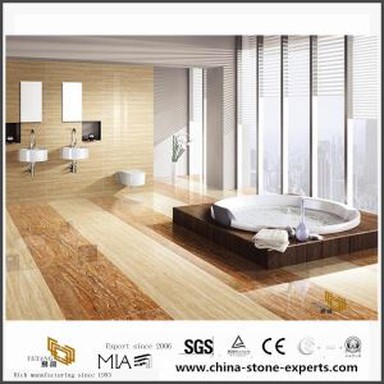 Kakovosti francoski polirani zlati travertin plošča kamnitih izdelkov