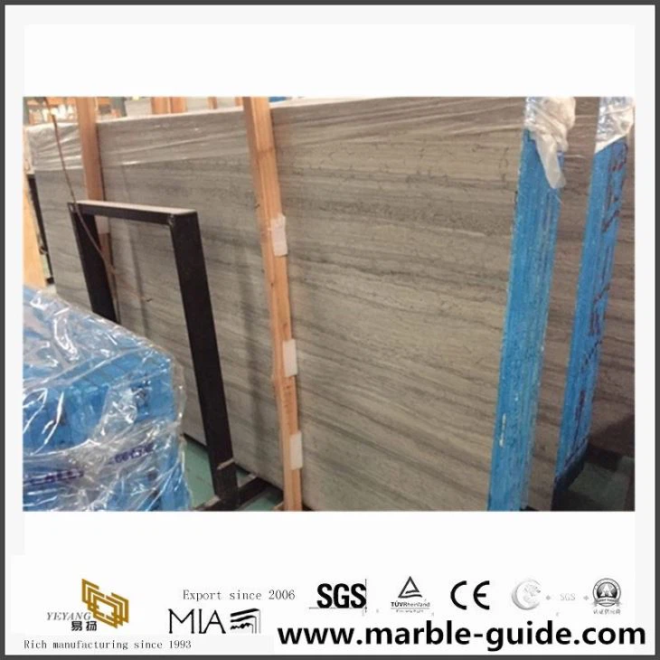 Kitajska ugodna cena Modra lesna venska marmorna plošča za hotela talne obloge/stenske obloge