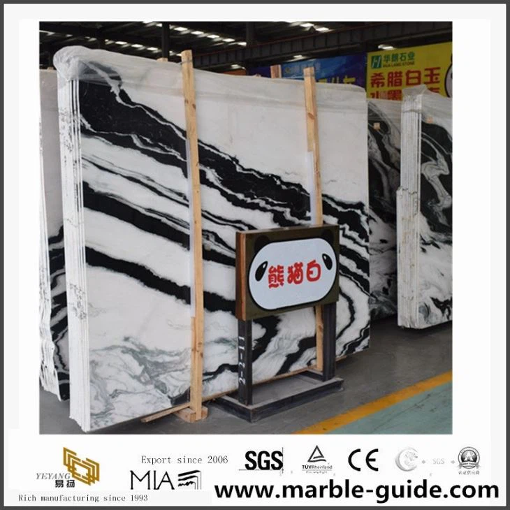 High Quality Panda White Marble Slabs with Cheap Price