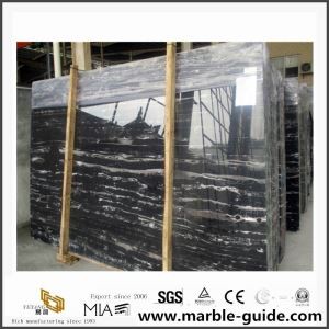 Kitajska Poceni črno Portoro Marmor Plošče za komercialne projekte