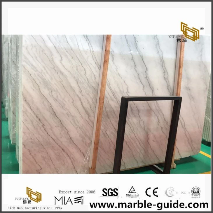 High Polished China Carrara White Marble Slab