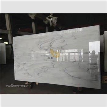 Nano bele marmorne kamnite plošče za kuhinjsko ploščad