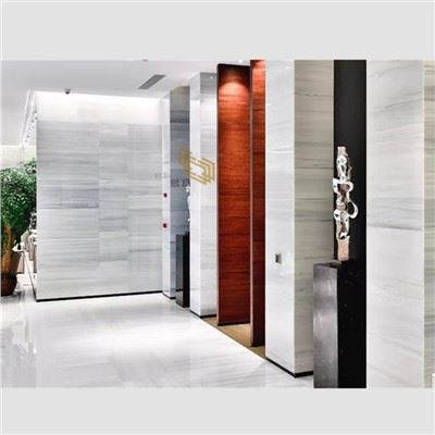 Bele lesene nano steklene marmorne plošče za tla in stene